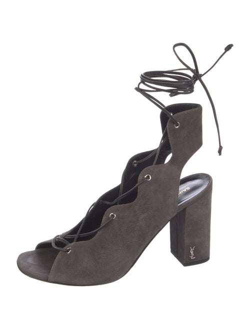 Saint Laurent Suede Gladiator Sandals