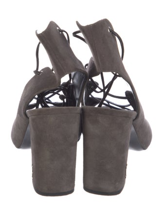Saint Laurent Suede Gladiator Sandals