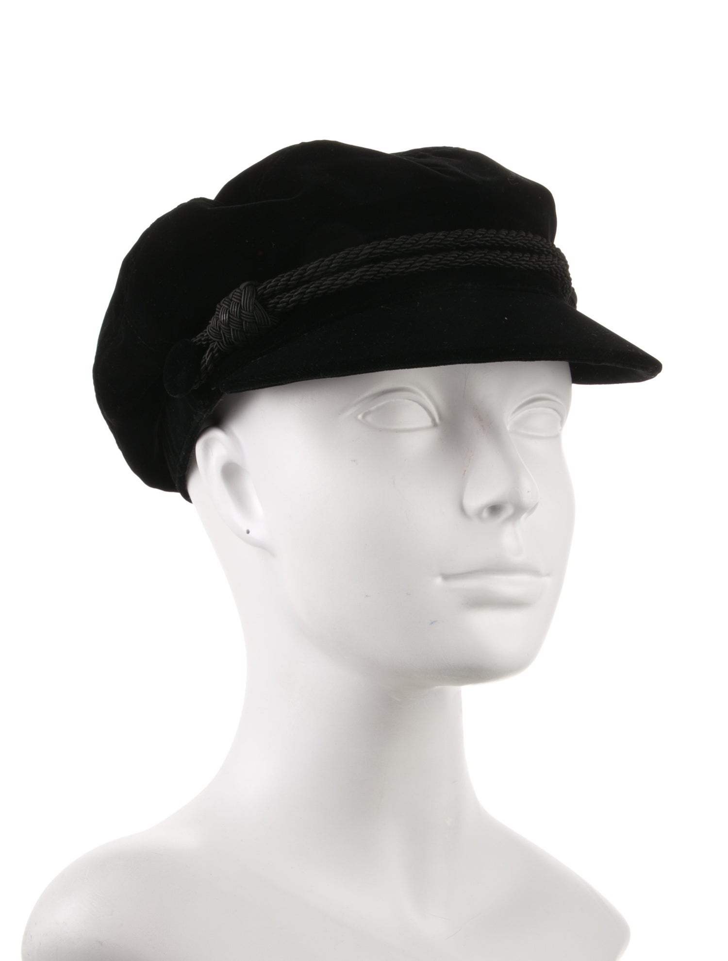 Saint Laurent Viscose Blend Newsboy Cap