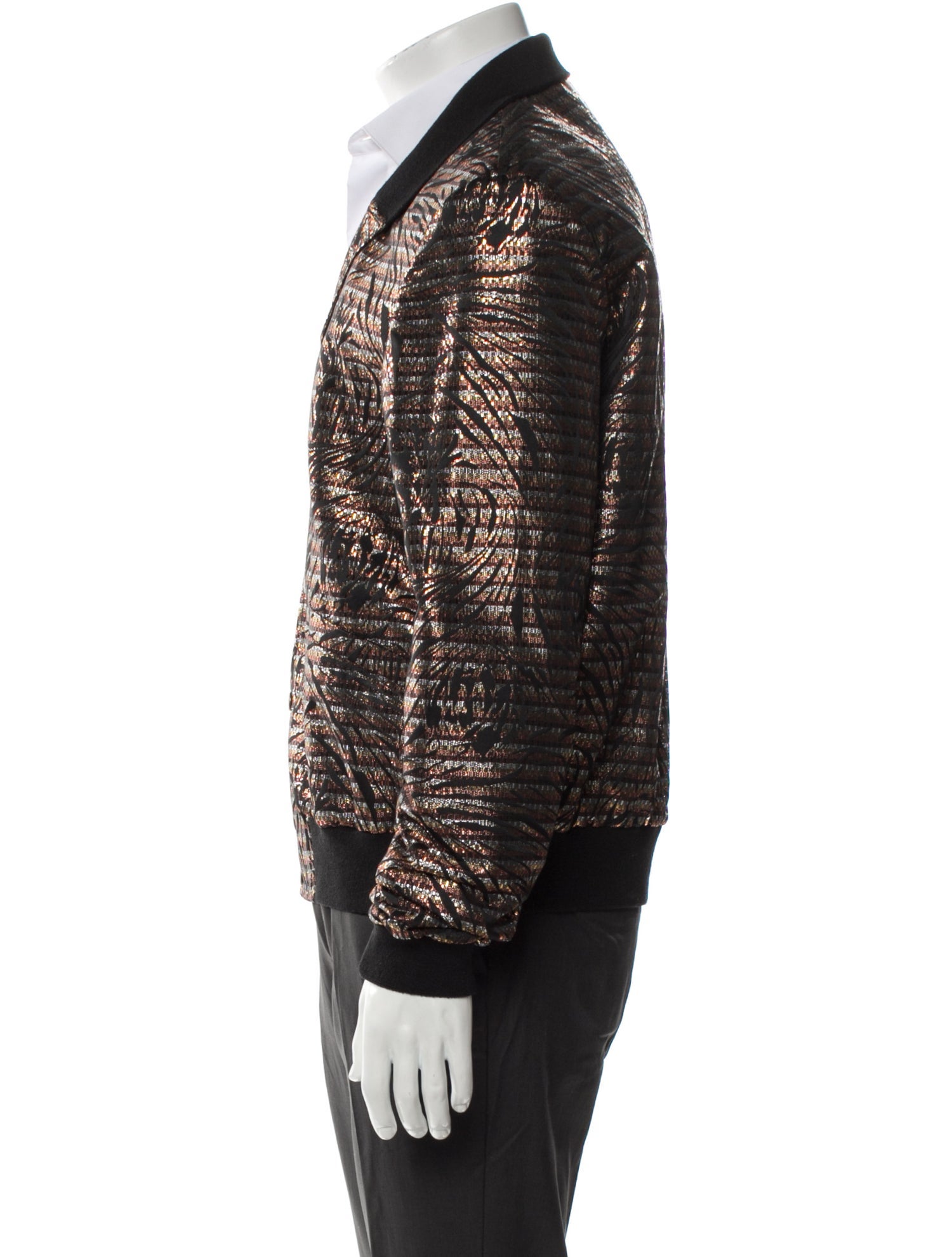 Saint Laurent 2018 Printed Moto Jacket