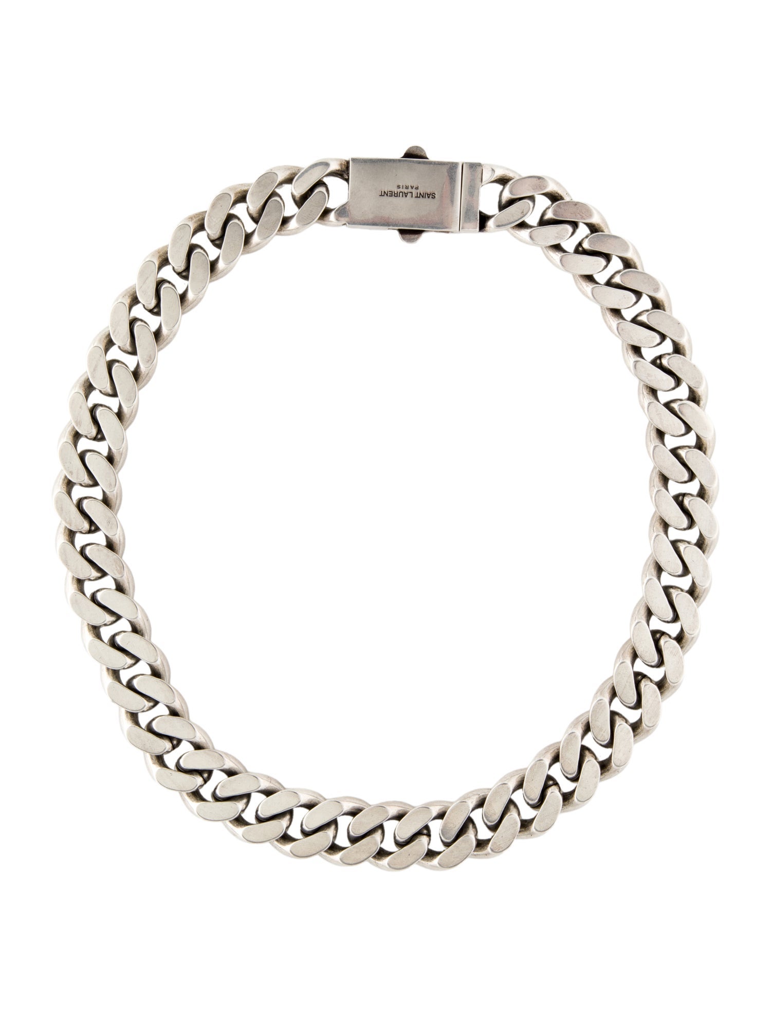Saint Laurent Thick Curb Chain Necklace