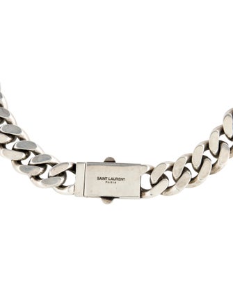 Saint Laurent Thick Curb Chain Necklace