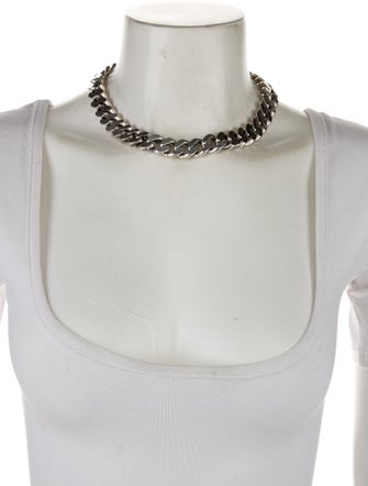 Saint Laurent Thick Curb Chain Necklace