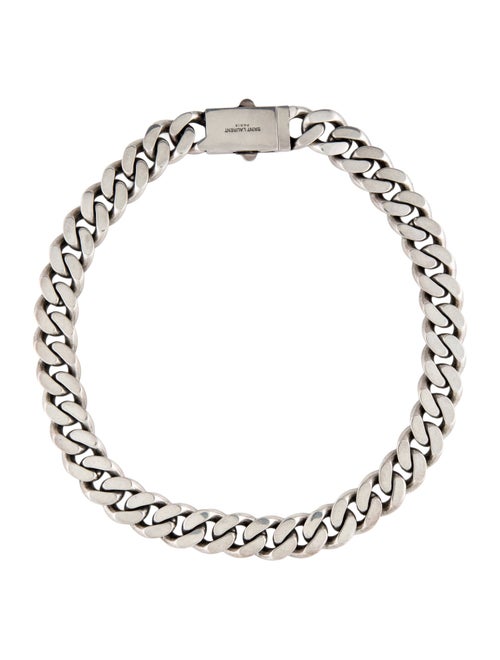Saint Laurent Thick Curb Chain Collar Necklace