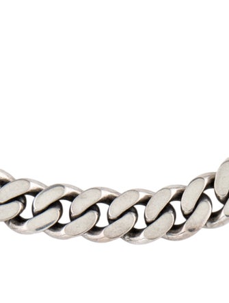 Saint Laurent Thick Curb Chain Collar Necklace