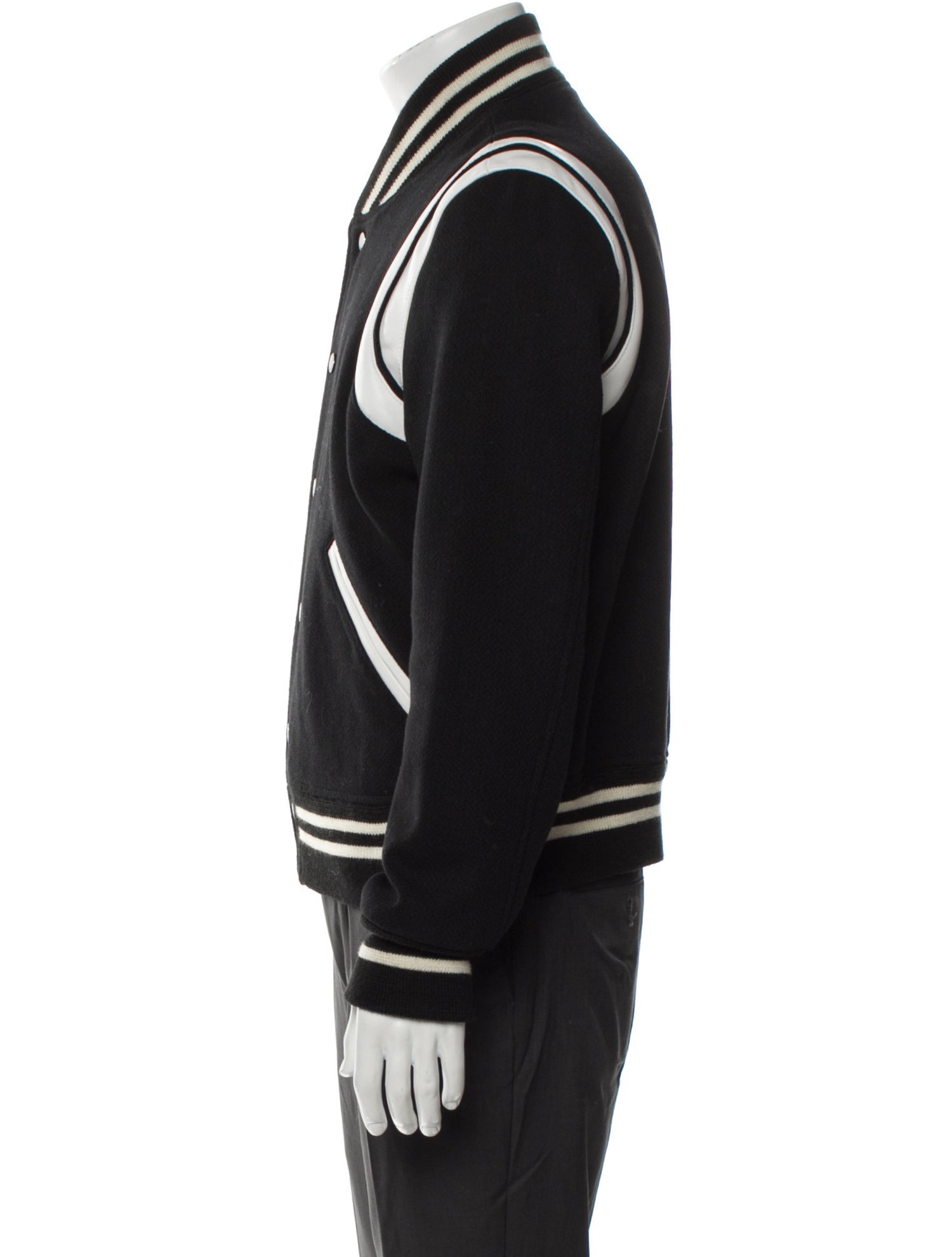 Saint Laurent 2017 Virgin Wool Varsity Jacket