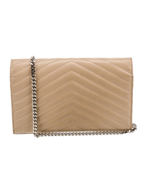 Saint Laurent Leather Wallet on a Chain