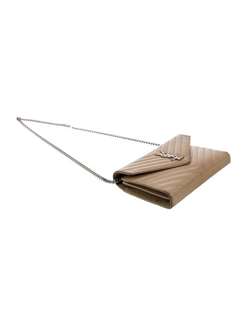 Saint Laurent Leather Wallet on a Chain