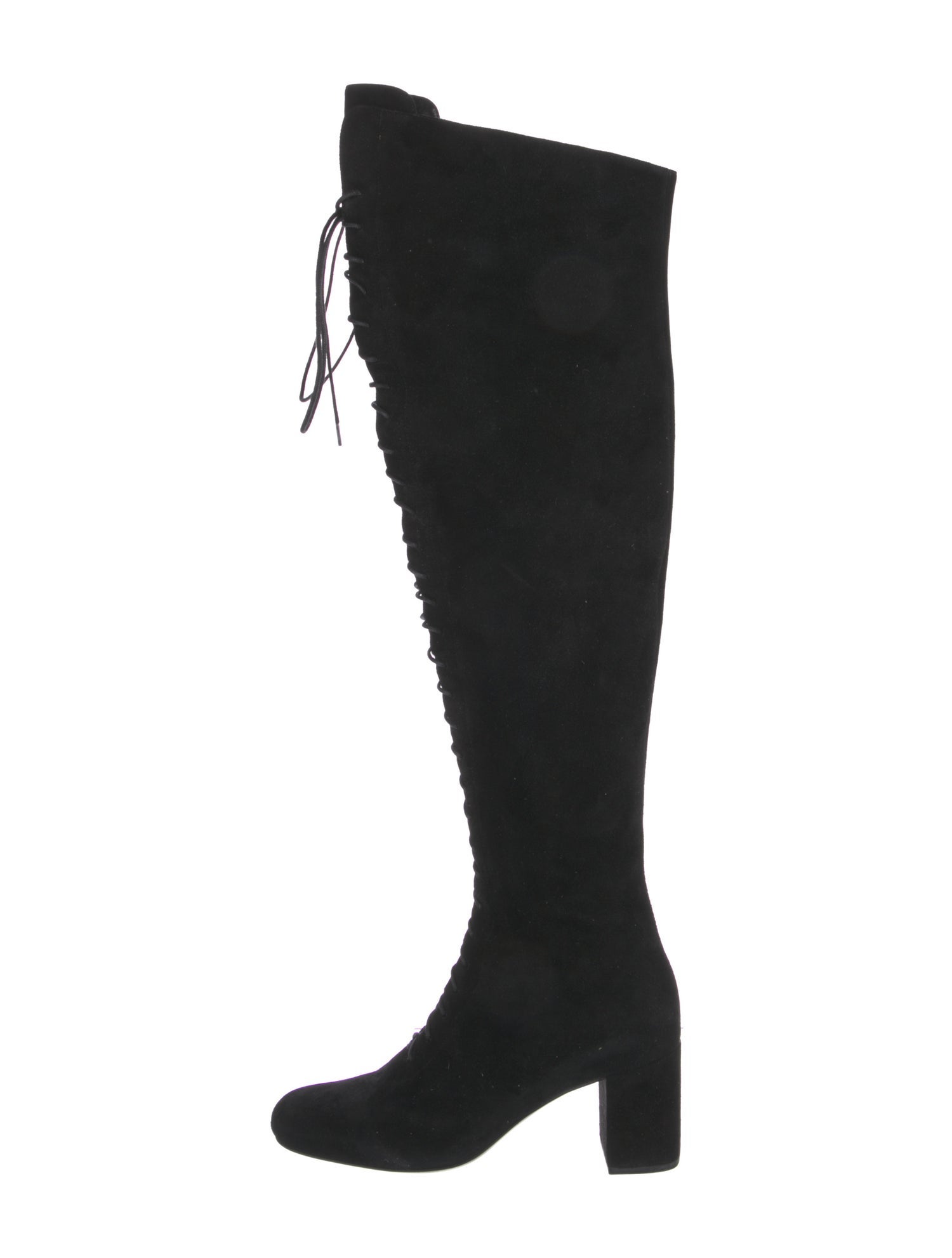 Saint Laurent Suede Lace-Up Boots