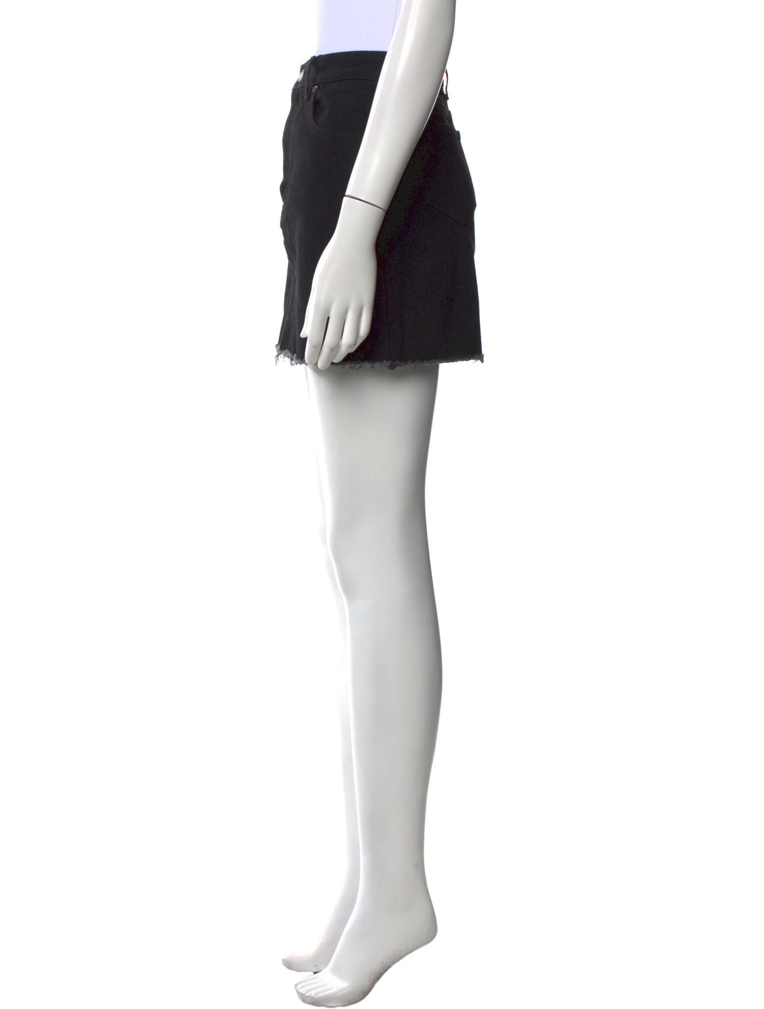 Saint Laurent Raw-Edge Trim Mini Skirt w/ Tags