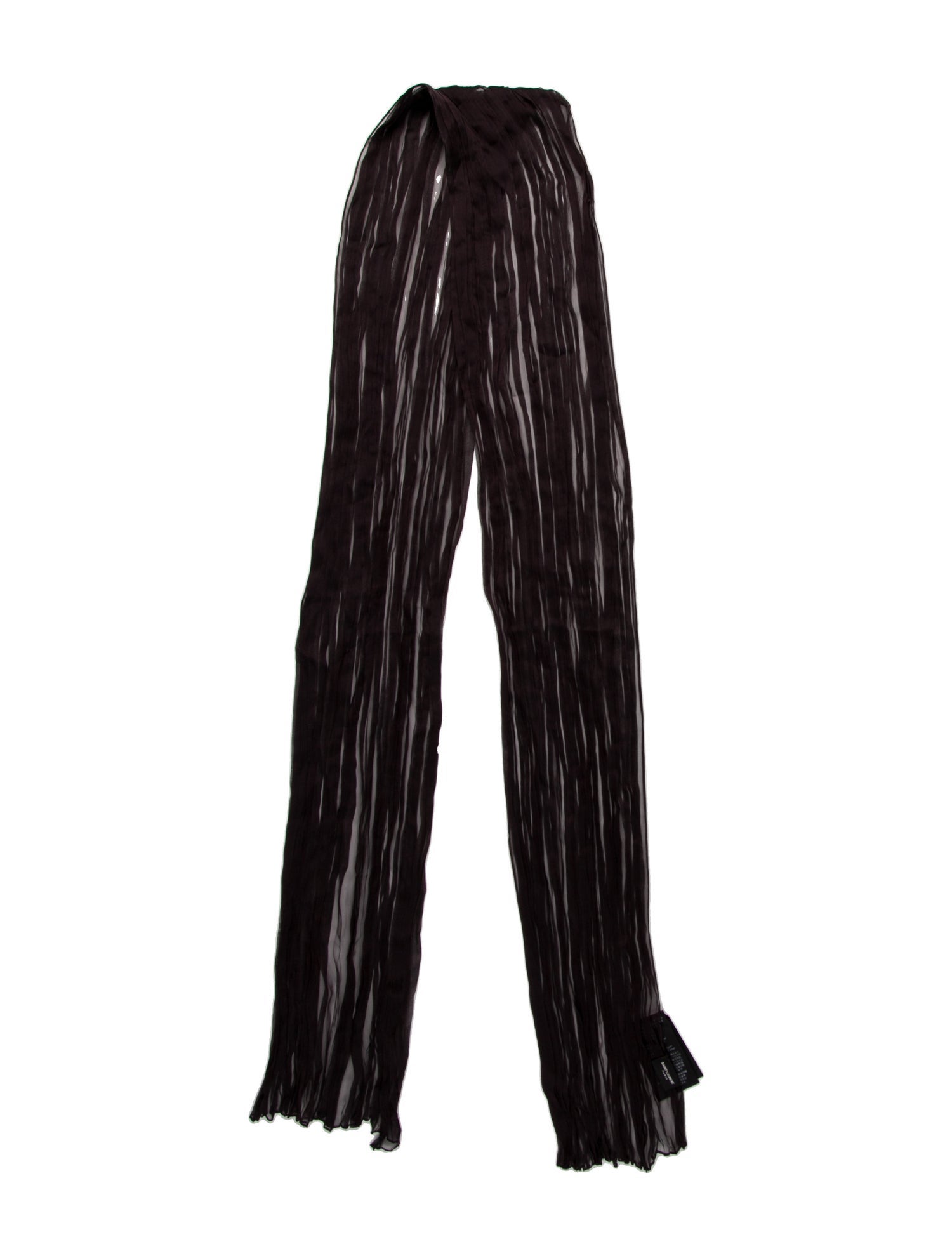 Saint Laurent Silk Striped Scarf