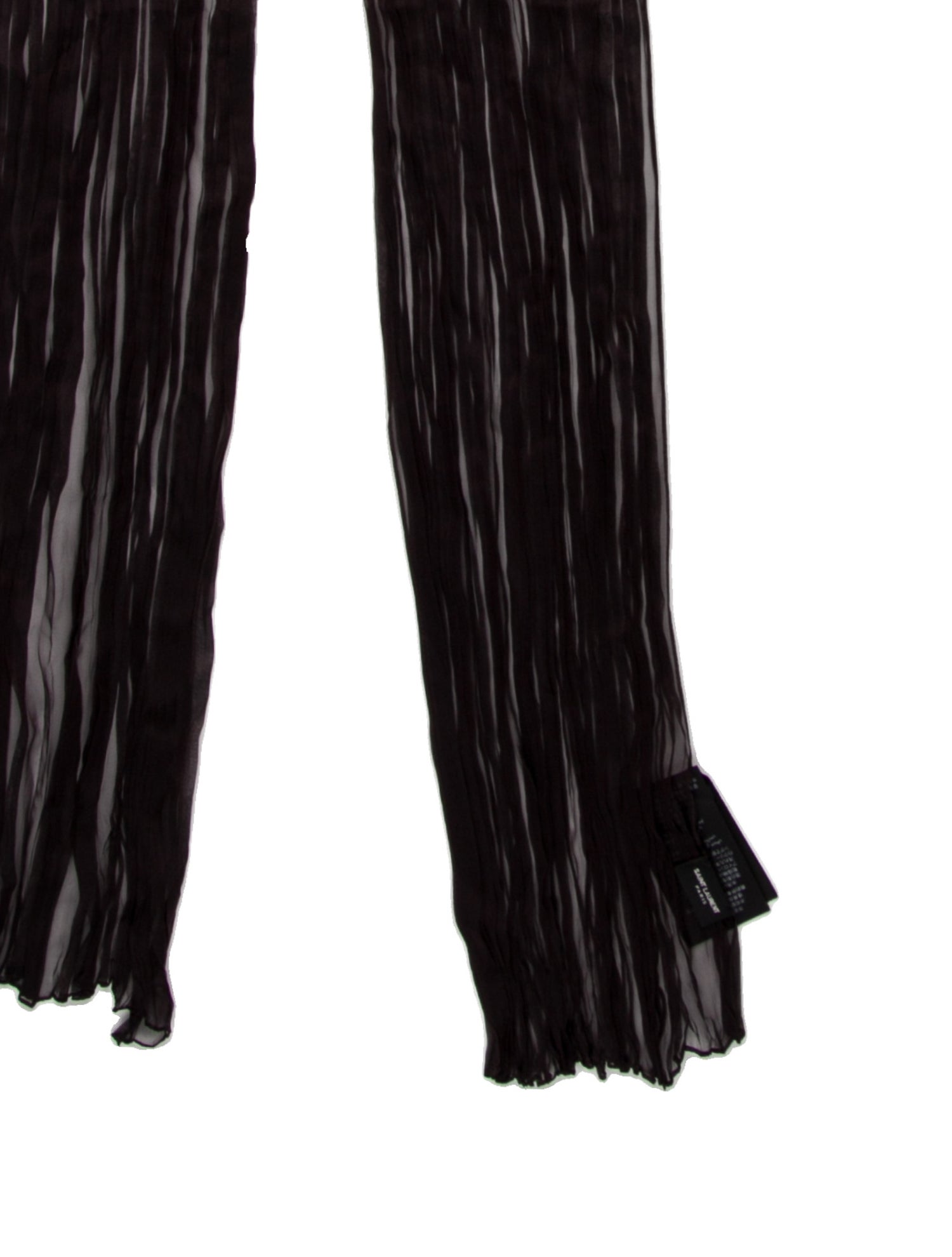 Saint Laurent Silk Striped Scarf