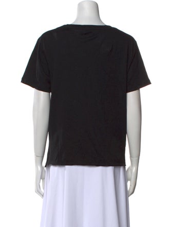 Saint Laurent Crew Neck Short Sleeve T-Shirt