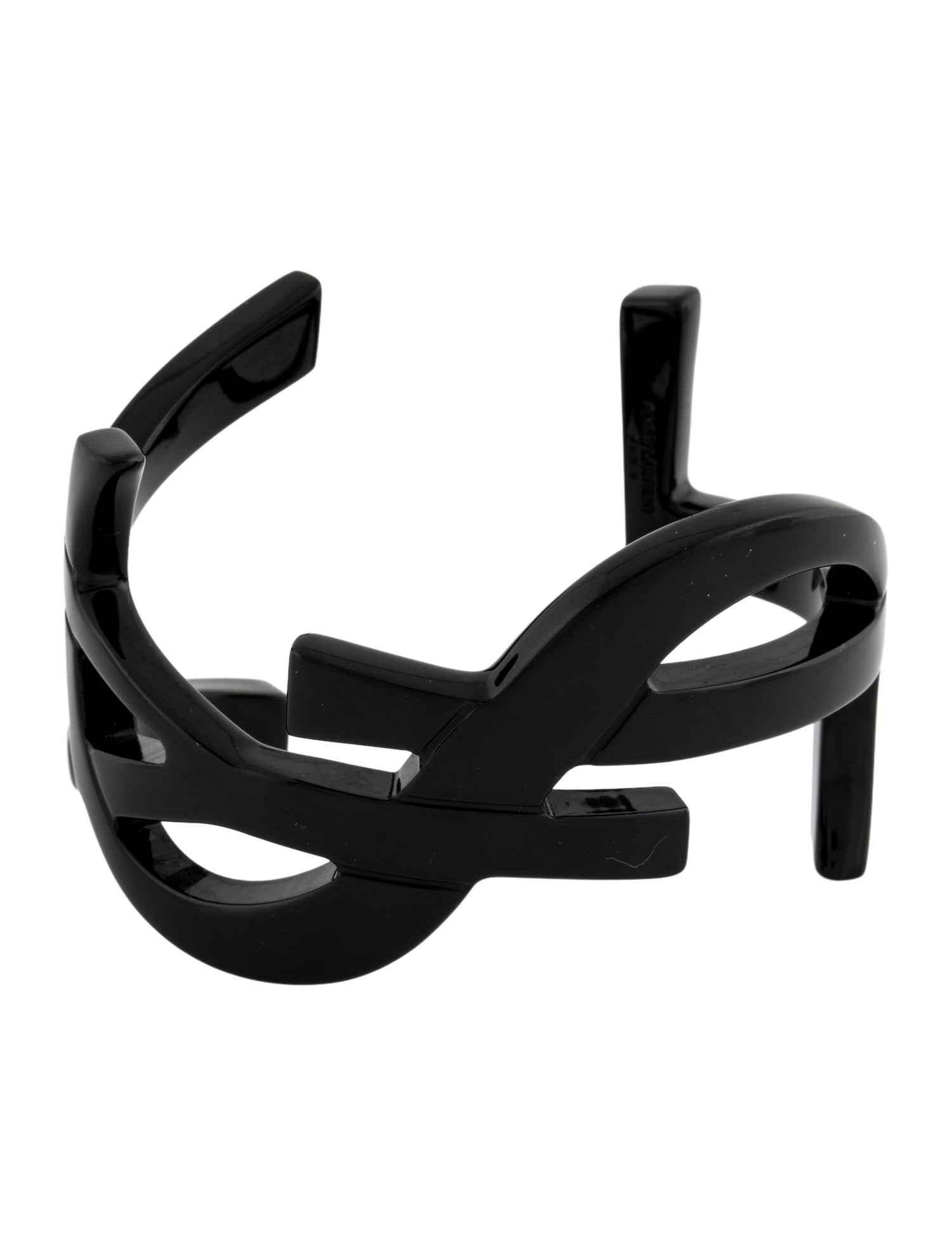 Saint Laurent Lacquer Logo Cuff Bracelet