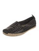 Saint Laurent Leather Studded Accents Espadrilles