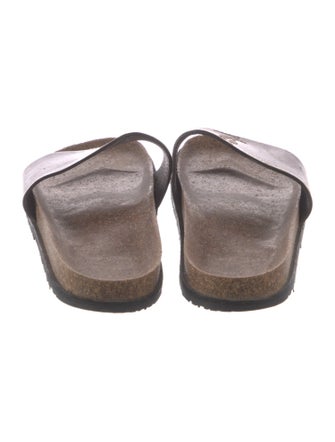 Saint Laurent Leather Slides