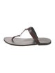 Saint Laurent Leather Flip Flops