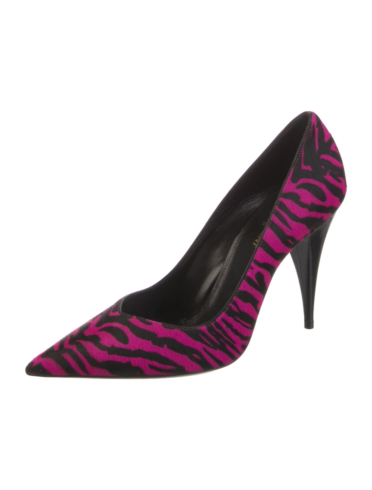 Saint Laurent Ponyhair Animal Print Pumps