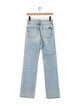 Saint Laurent High-Rise Straight Leg Jeans