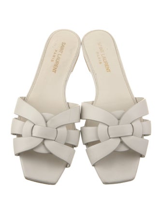 Saint Laurent Leather Slides