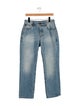 Saint Laurent High-Rise Straight Leg Jeans