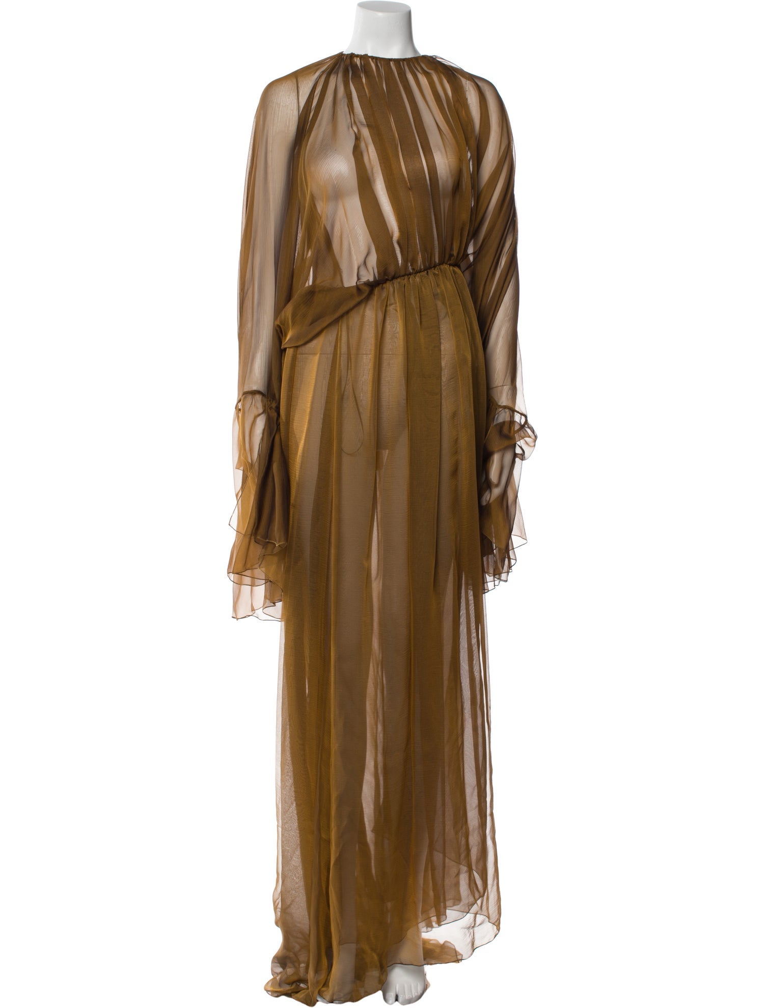 Saint Laurent Silk Long Dress