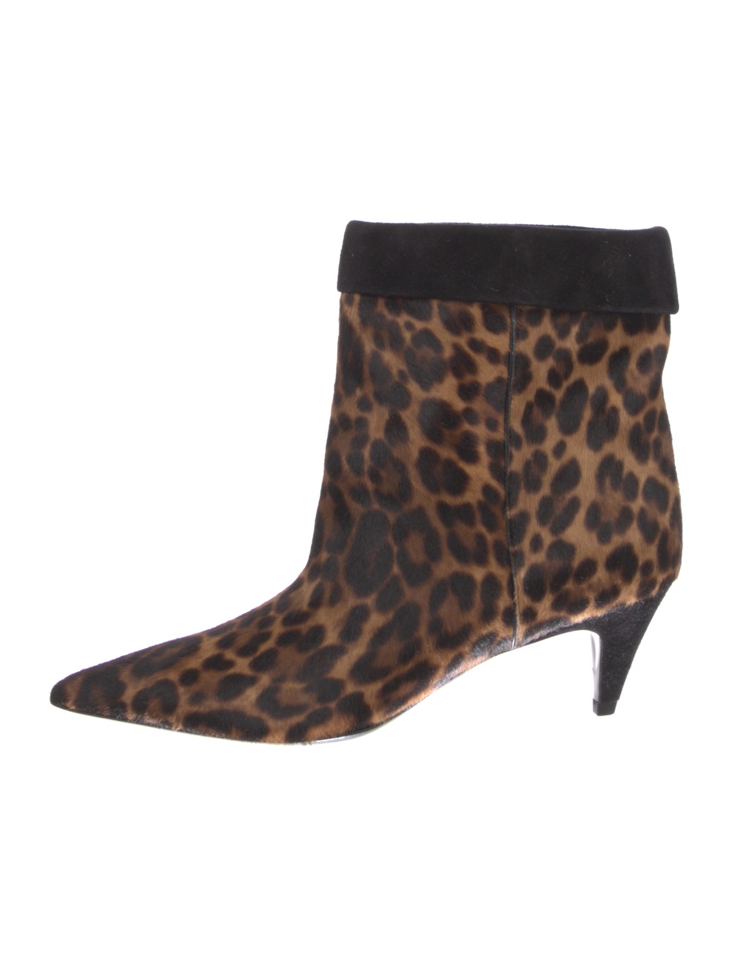 Saint Laurent Ponyhair Animal Print Boots