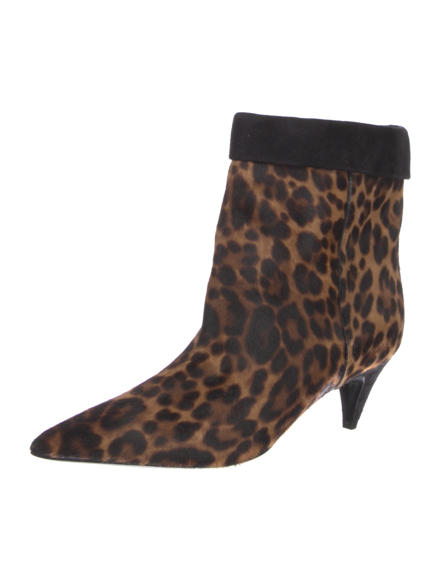 Saint Laurent Ponyhair Animal Print Boots