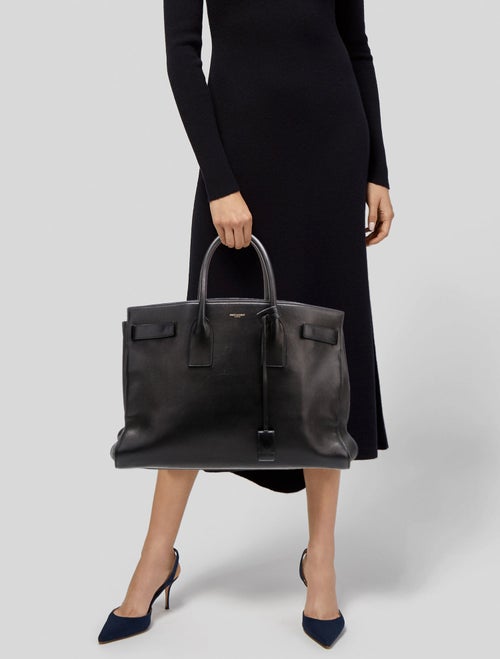 Saint Laurent Leather Sac De Jour