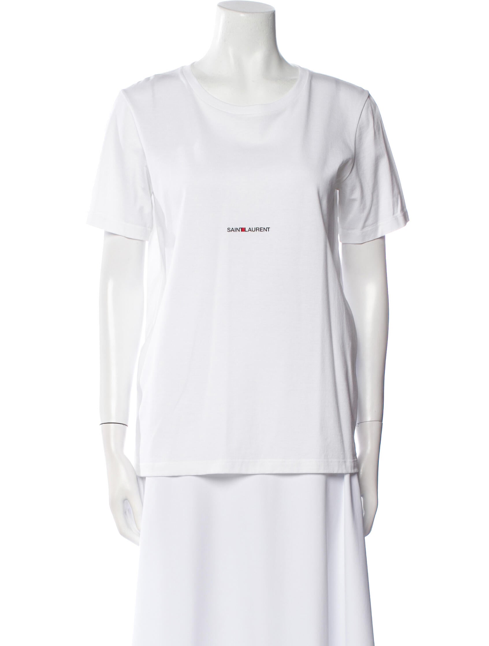 Saint Laurent Graphic Print Scoop Neck T-Shirt