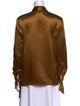 Saint Laurent Silk Long Sleeve Blouse