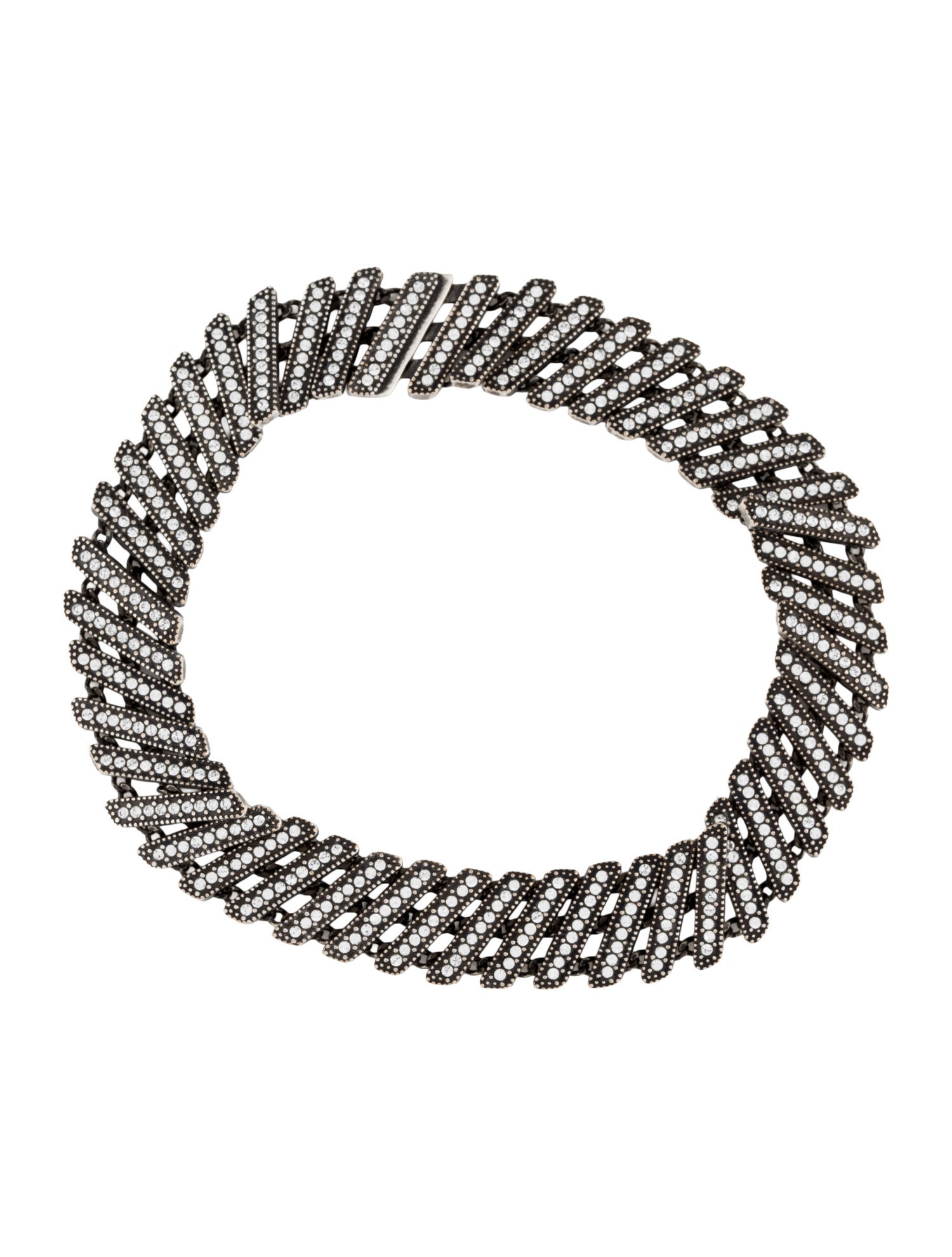 Saint Laurent Crystal Link Bracelet