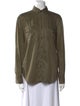 Saint Laurent Long Sleeve Button-Up Top