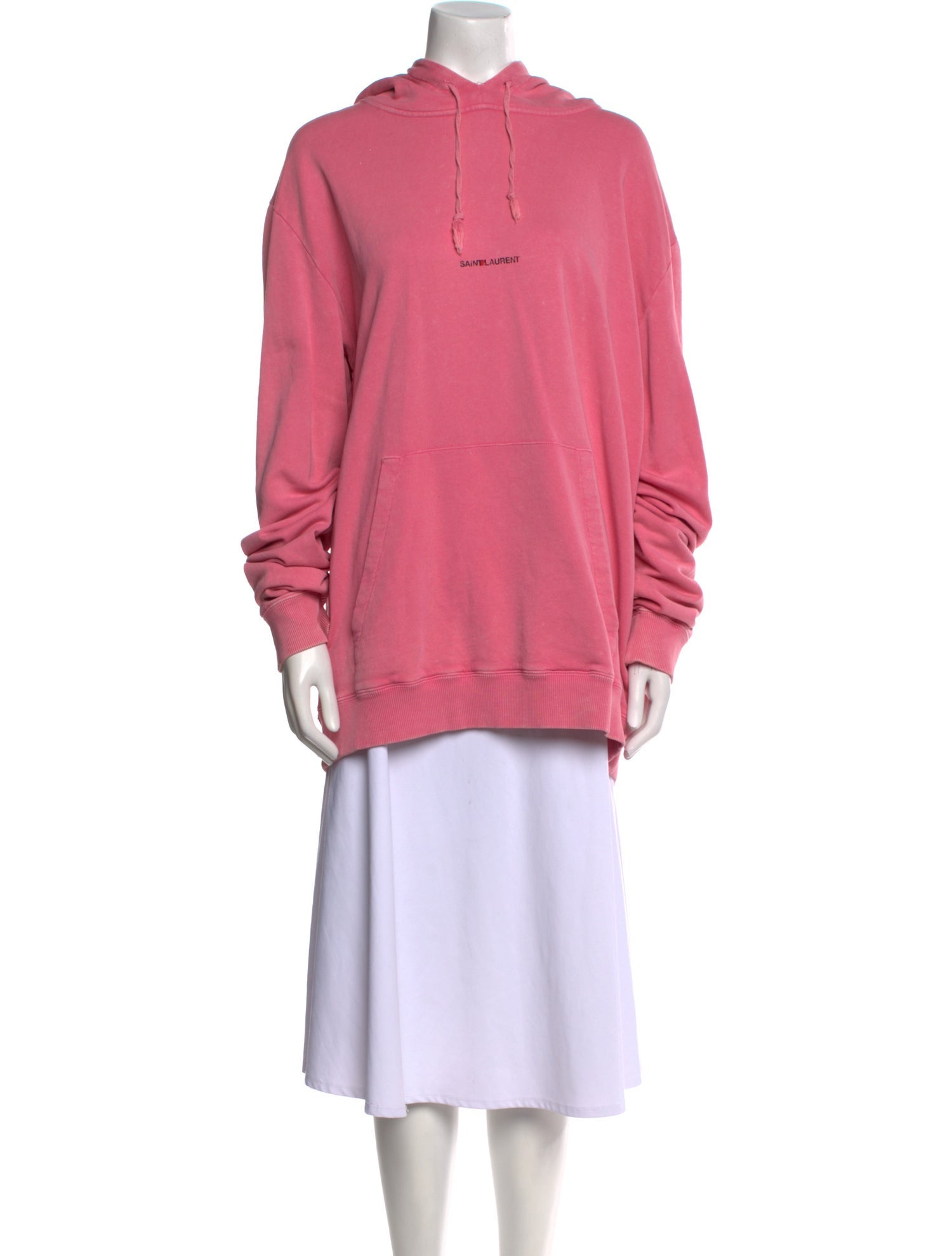 Saint Laurent Mock Neck Long Sleeve Sweatshirt