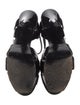 Saint Laurent Patent Leather T-Strap Sandals
