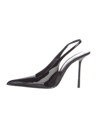 Saint Laurent Patent Leather Slingback Pumps