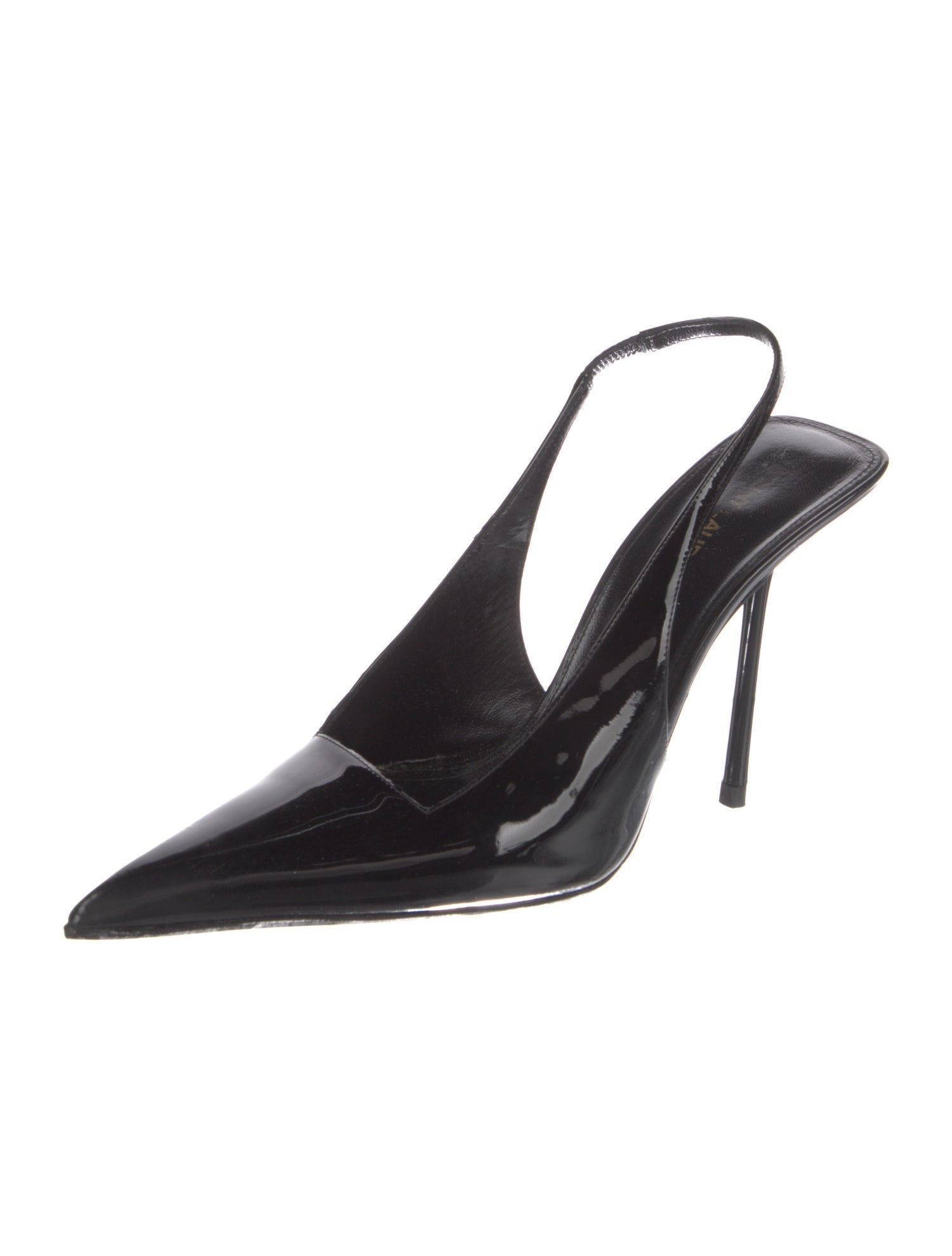 Saint Laurent Patent Leather Slingback Pumps