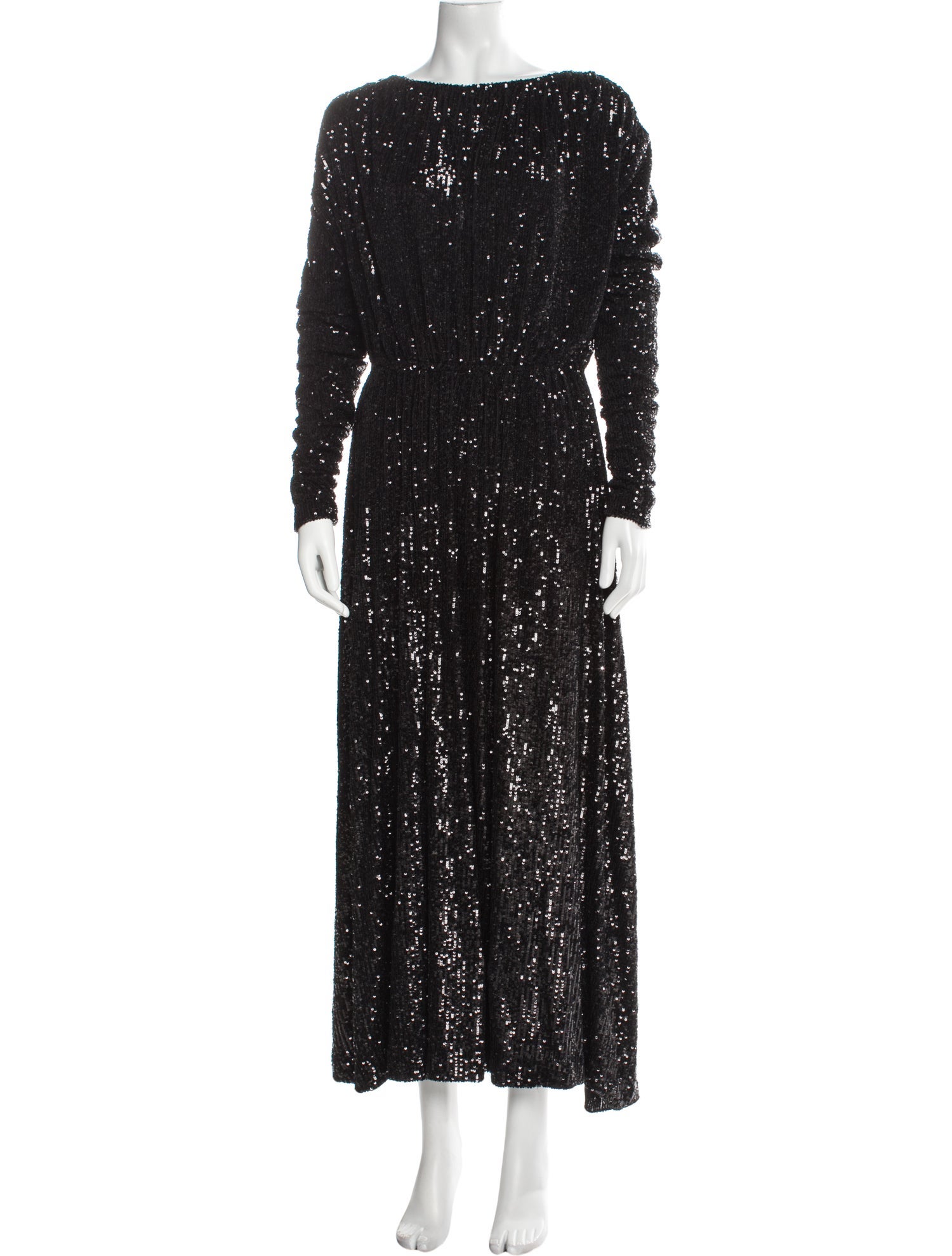 Saint Laurent Sequin Midi Length Dress