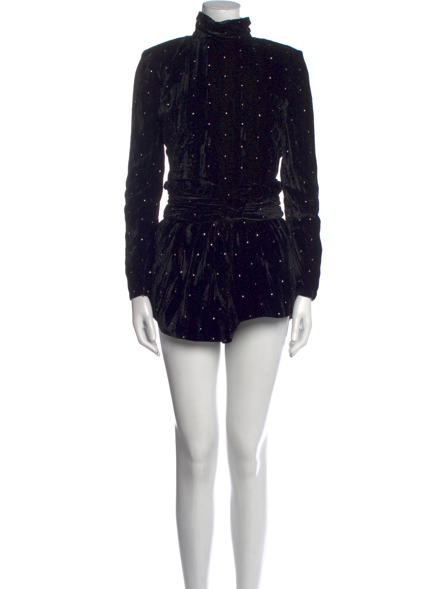 Saint Laurent 2020 Velvet Romper w/ Tags