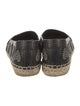 Saint Laurent Leather Studded Accents Espadrilles