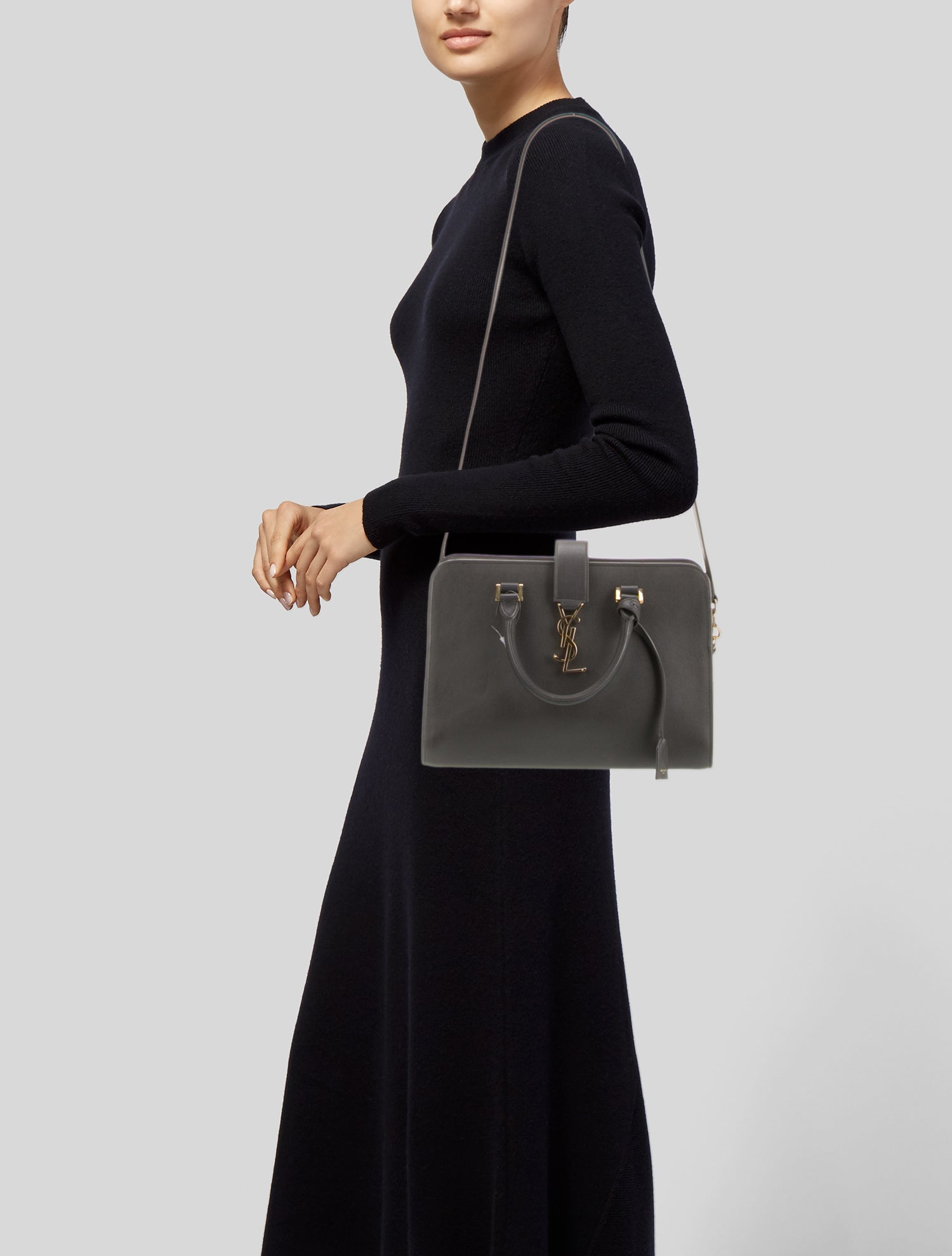 Saint Laurent Leather Top Handle Bag