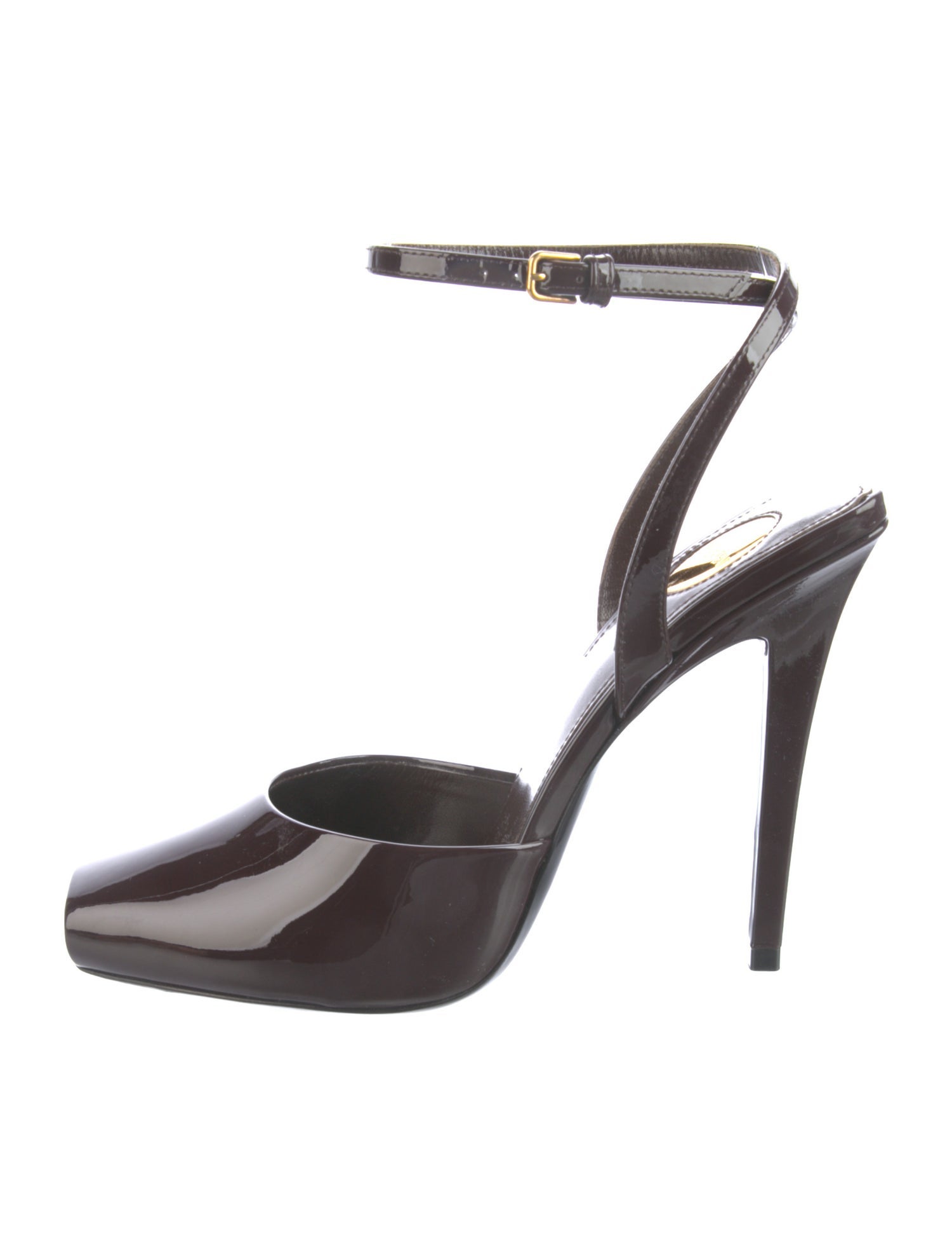 Saint Laurent Patent Leather Slingback Pumps