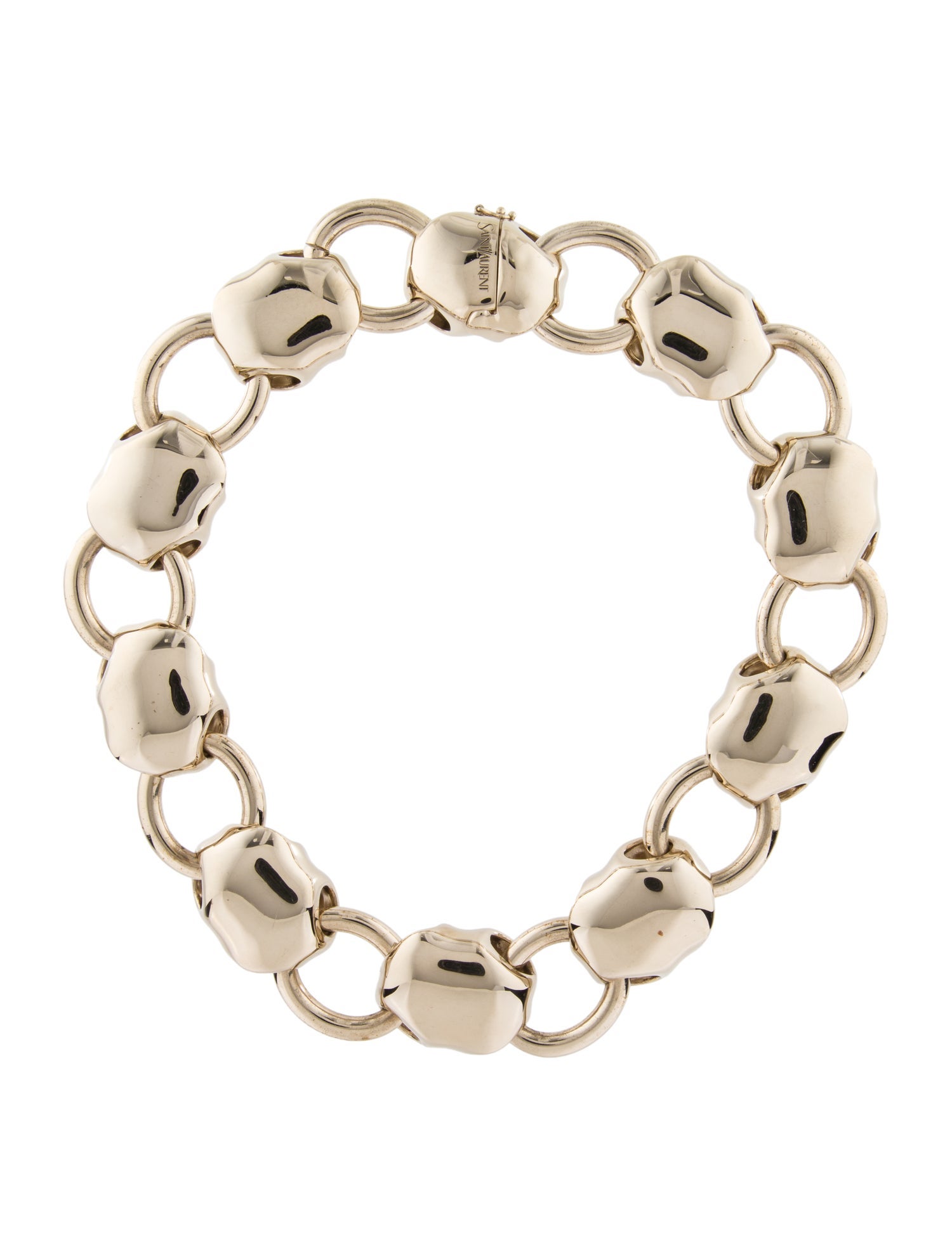 Saint Laurent Ring Buckle Chain Necklace