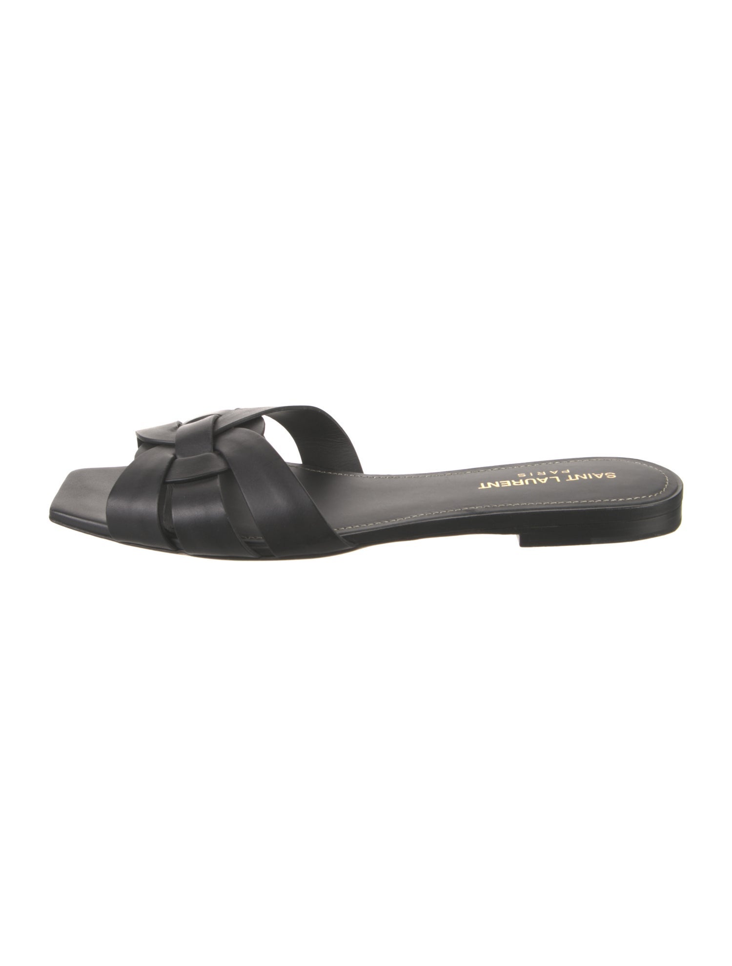 Saint Laurent Leather Slides