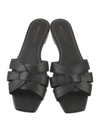 Saint Laurent Leather Slides