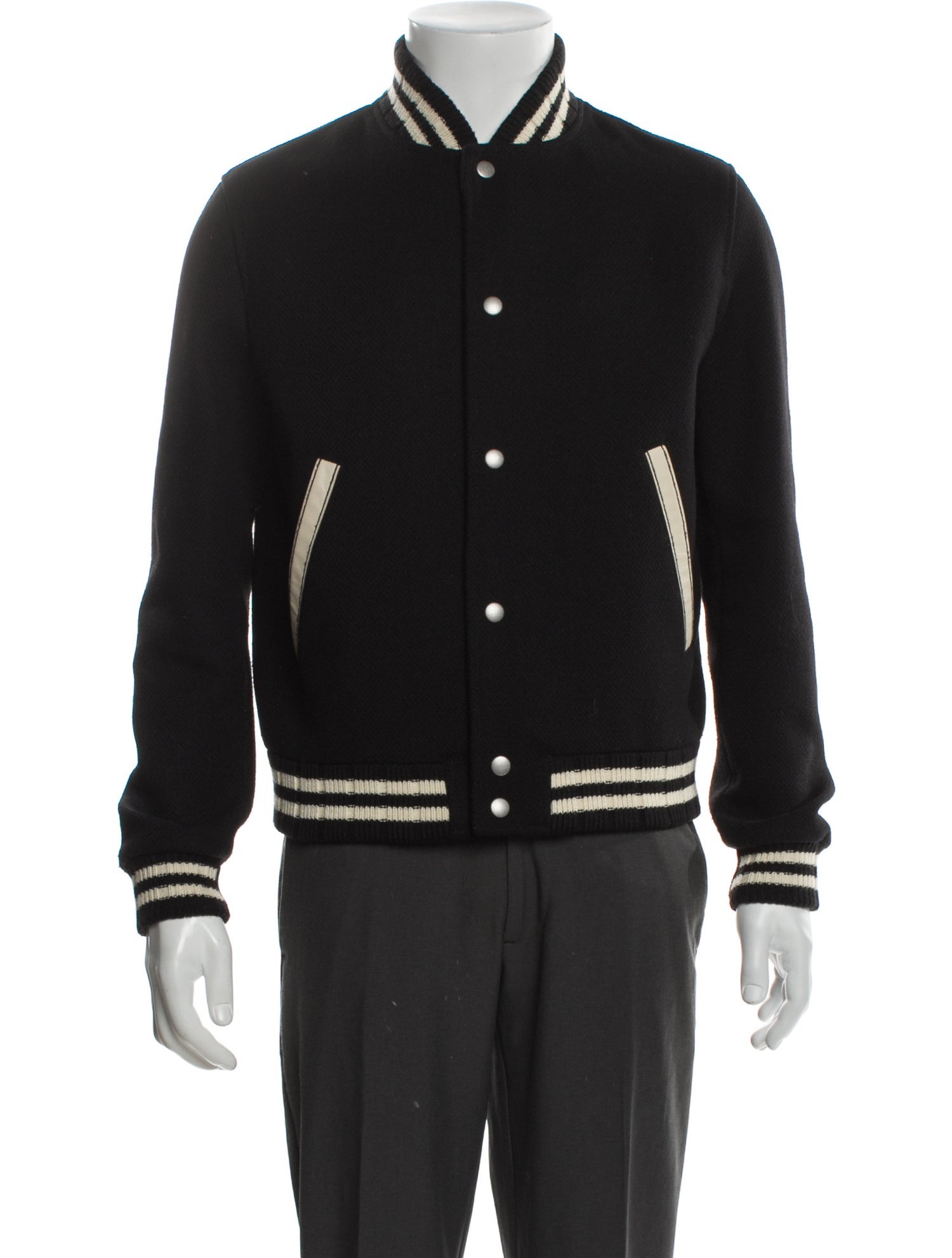 Saint Laurent 2020 Wool Varsity Jacket