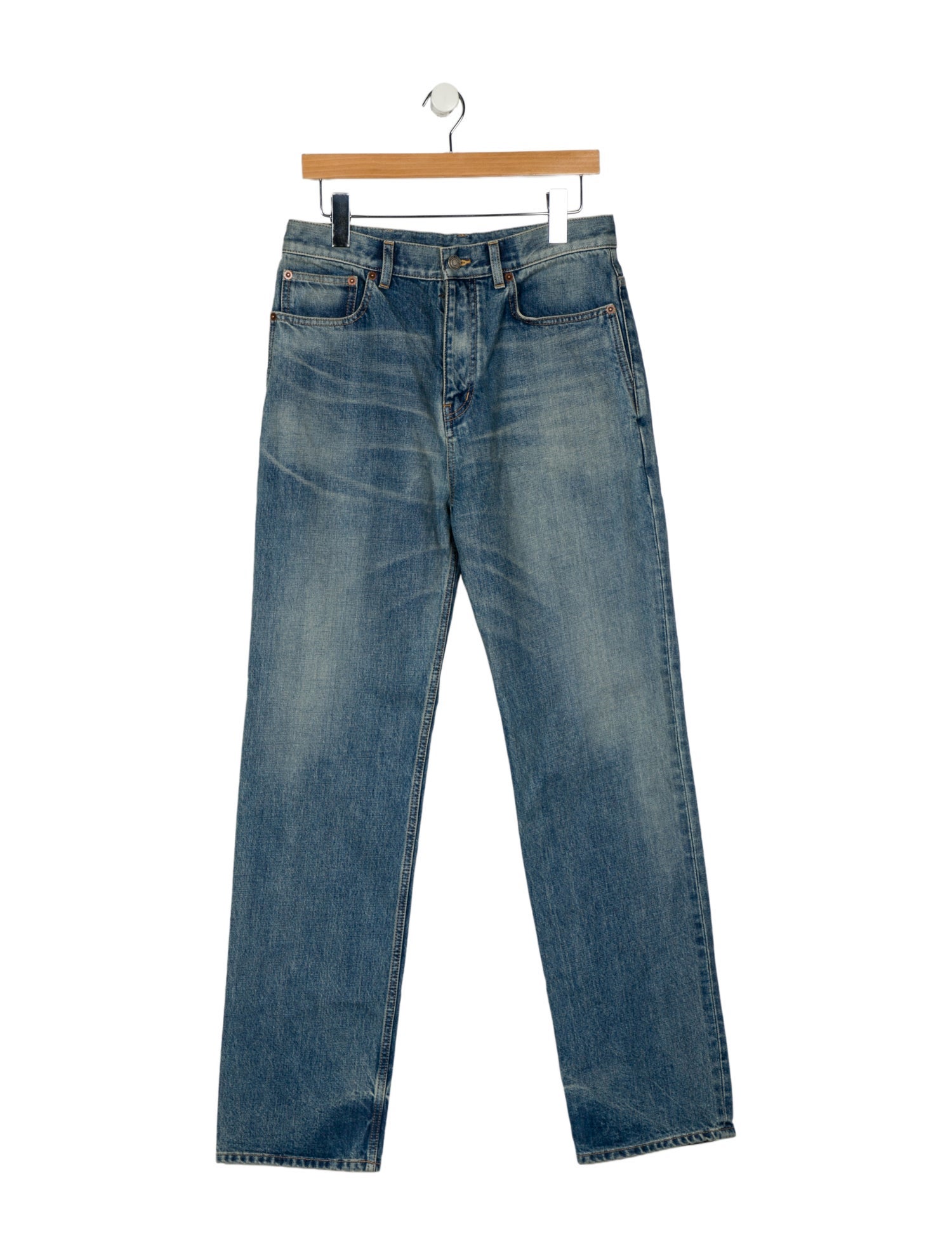 Saint Laurent High-Rise Wide Leg Jeans