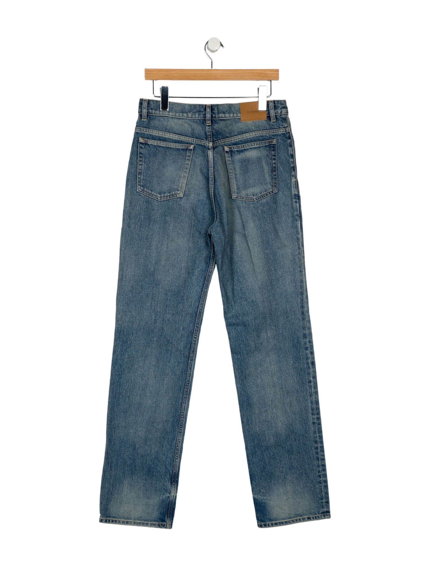 Saint Laurent High-Rise Wide Leg Jeans