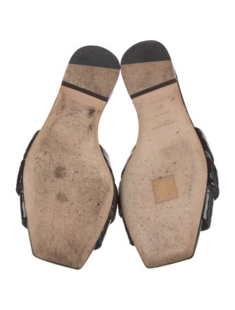 Saint Laurent Patent Leather Slides