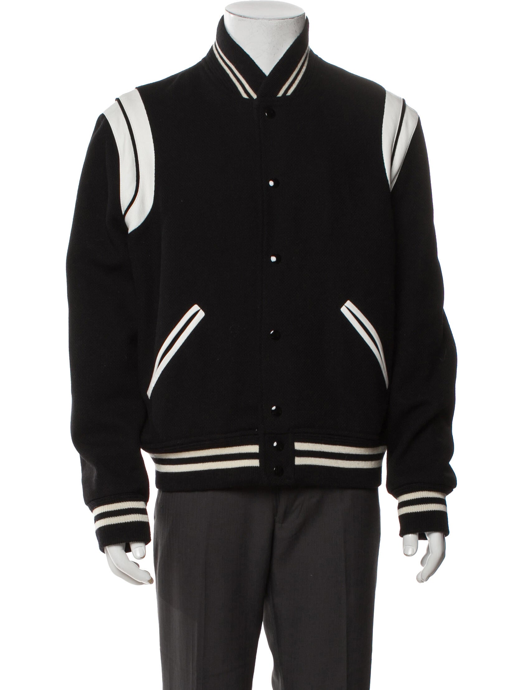 Saint Laurent 2015 Teddy Varsity Jacket